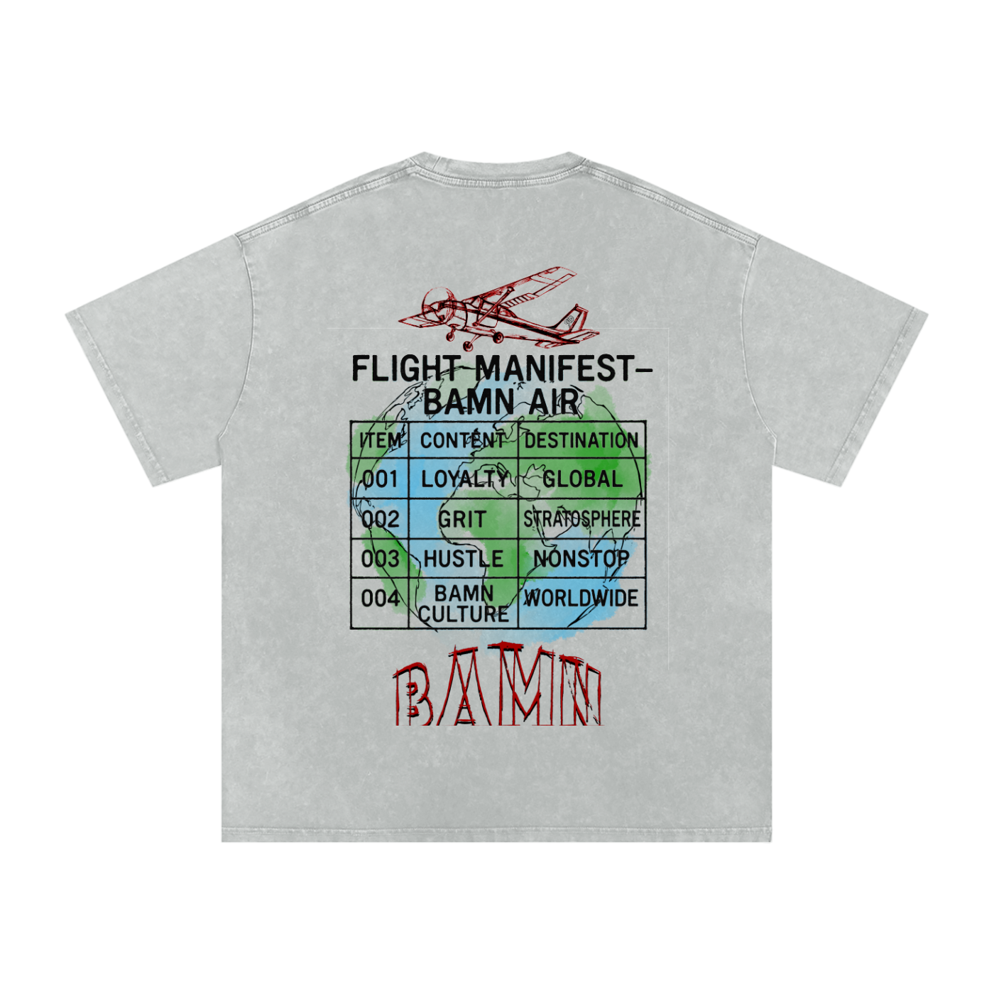 “FLIGHT MANIFEST” TEE – TRAPPORT AUTHORIZED