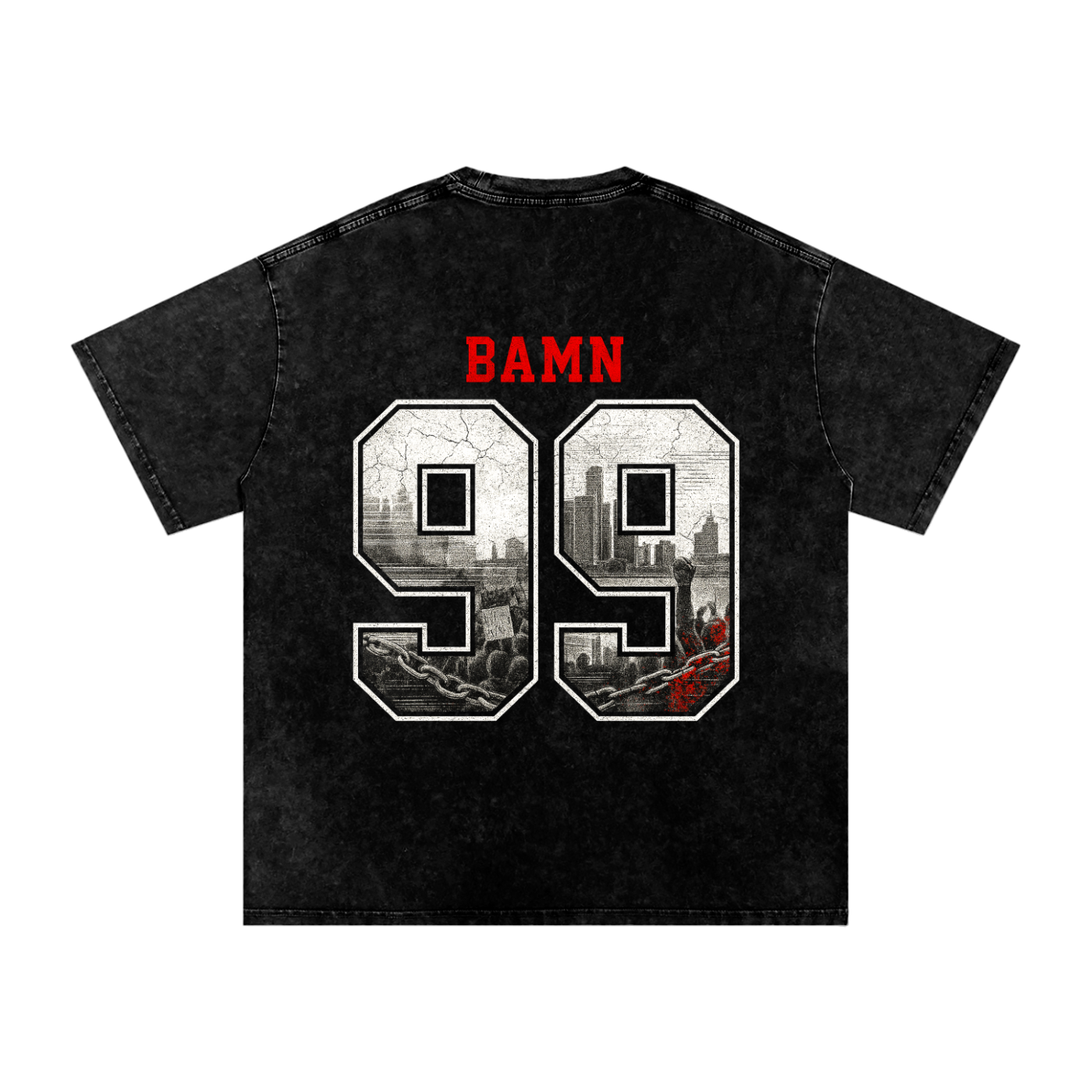 “99 REBELLION” TEE – BUILT FROM THE BLOCK UP