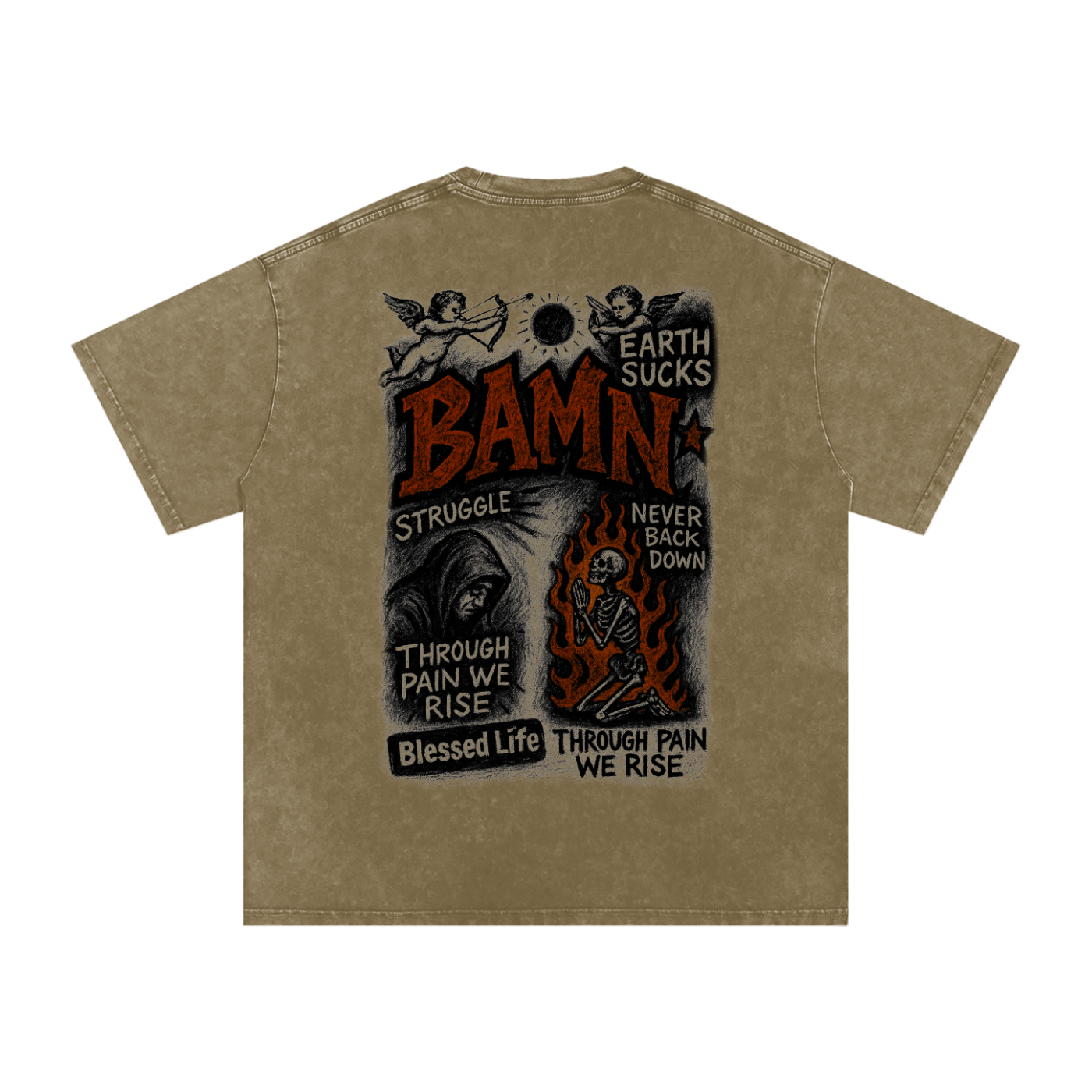 "THROUGH PAIN WE RISE”