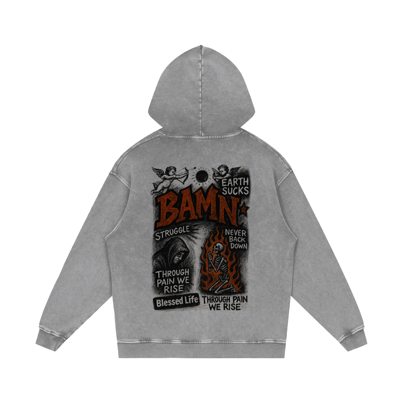 “THROUGH PAIN WE RISE”