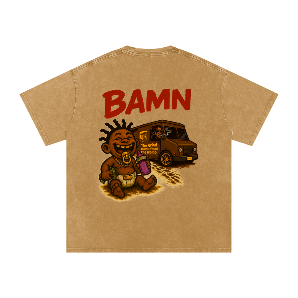“THE GRIND” TEE – BORN RICH IN HUNGER