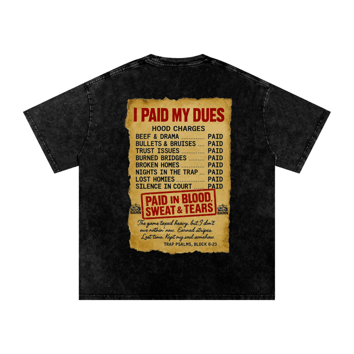 I Paid My Dues