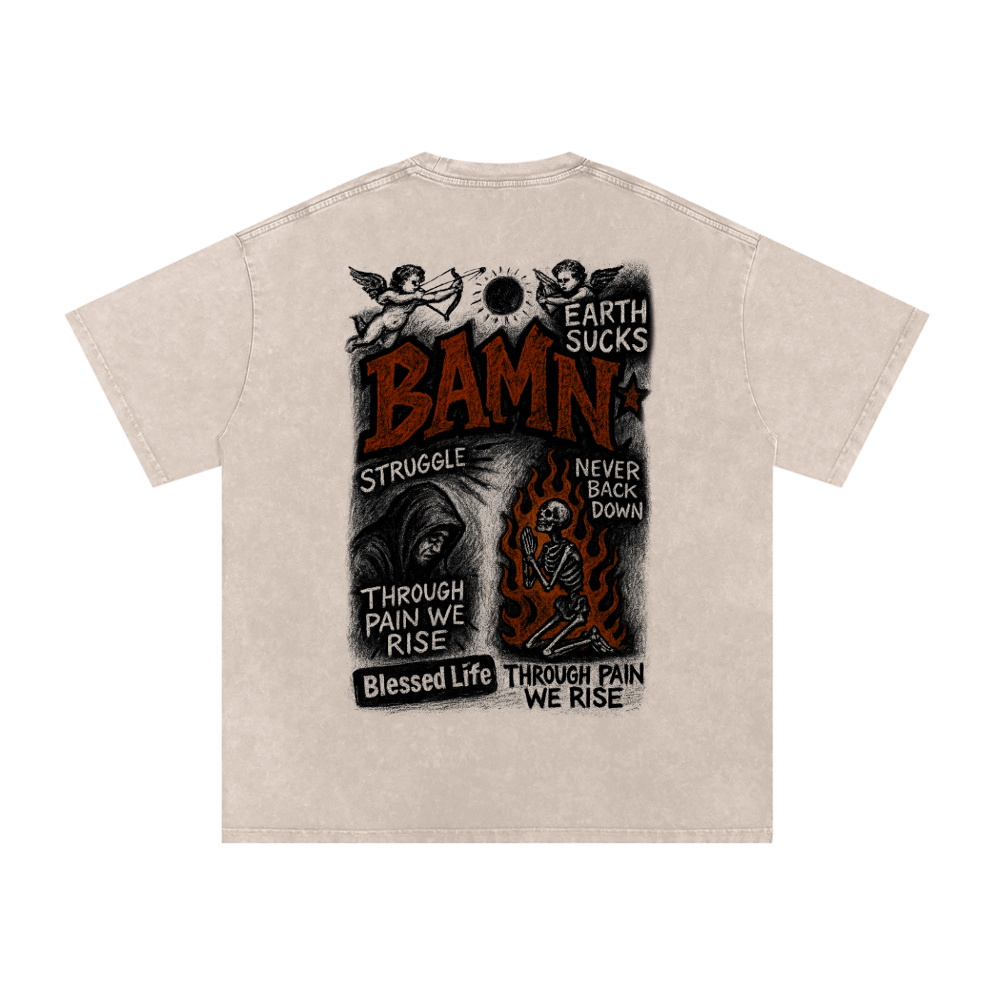 "THROUGH PAIN WE RISE”