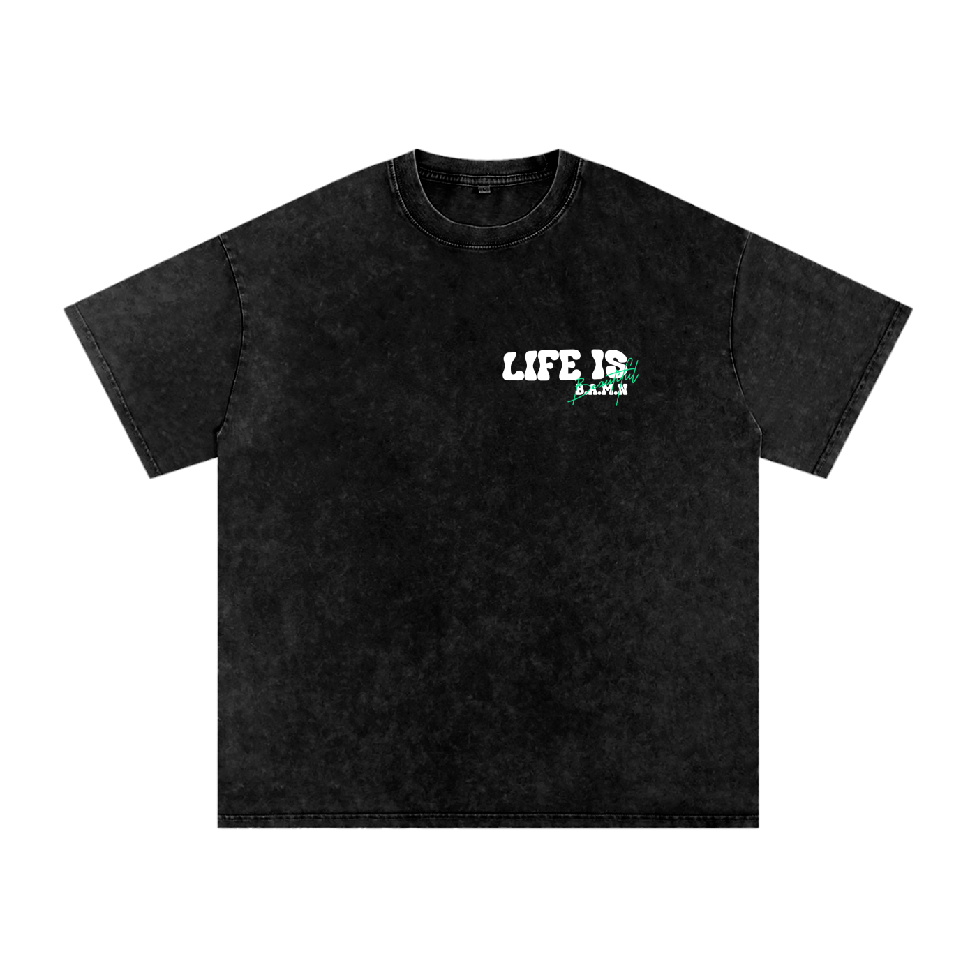 "LIFE IS BEAUTIFUL" TEE – HIGH THOUGHTS, DEEP ROOTS